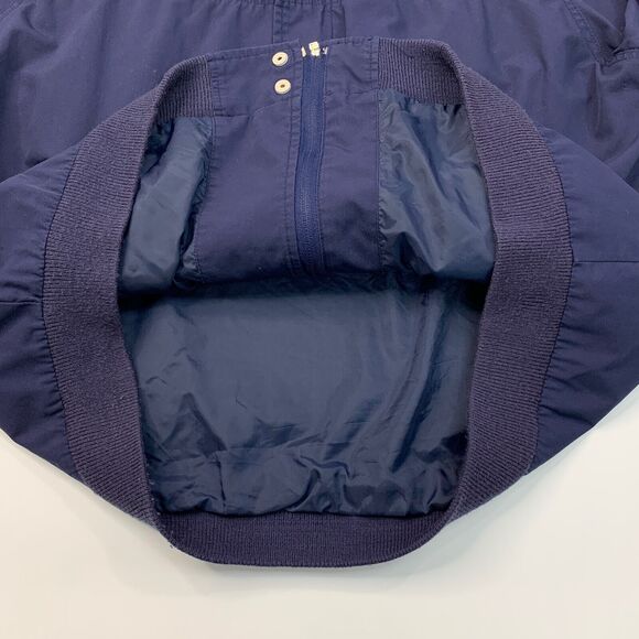 Vintage David Taylor Jacket Mens XLT Tall Navy Ribbed Long Sleeve Zip Pocket - Picture 7 of 10